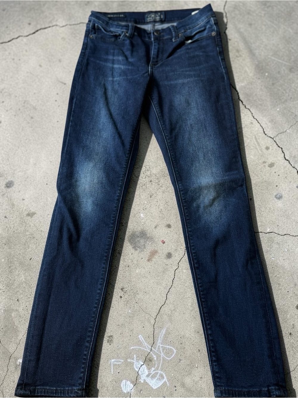 Lucky Brand Sofia Skinny Jeans Dark Wash Stretch Size 4